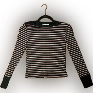 NWT - Frame - Long Sleeve Stripped Shirt (M)